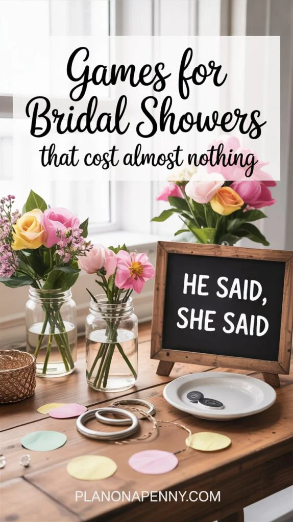 Games for bridal showers that cost almost nothing p1