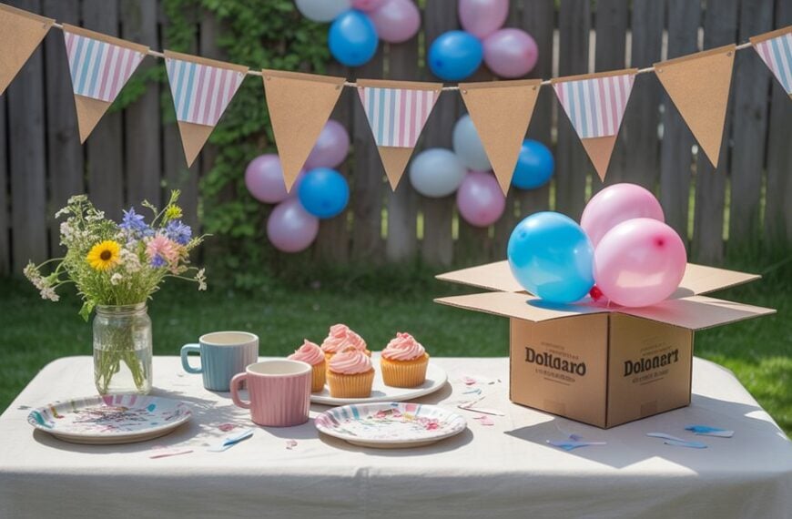 budget friendly gender reveal party