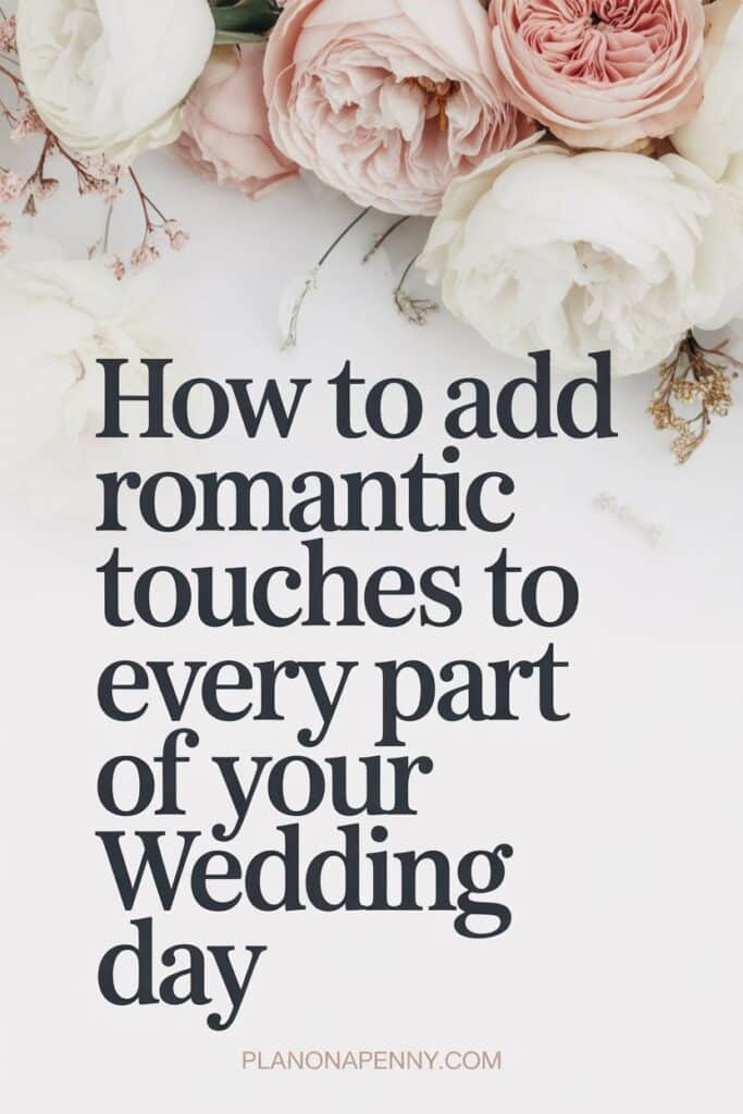 How to add romantic touches to every part of your wedding day p2
