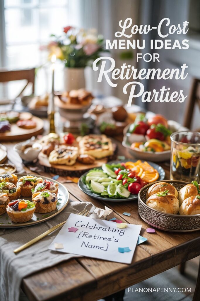Low cost menu ideas for retirement parties p1