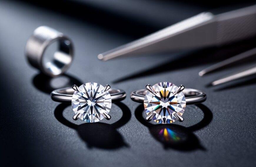 moissanite versus diamond comparison