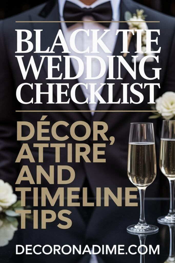 Black Tie Wedding Checklist Décor, Attire, and Timeline Tips p3