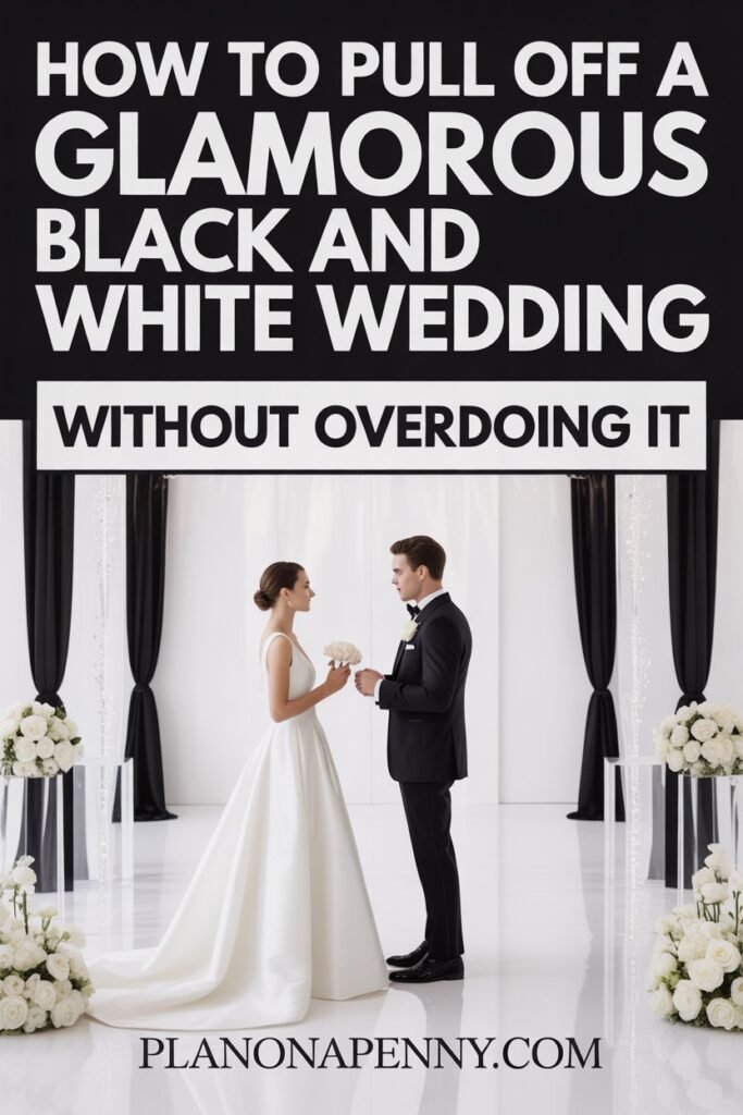 How to Pull Off a Glamorous Black and White Wedding Without Overdoing It p1