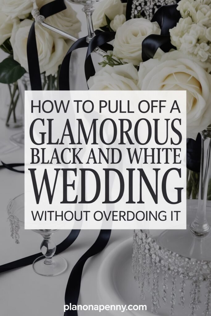 How to Pull Off a Glamorous Black and White Wedding Without Overdoing It p3