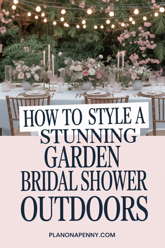 How to Style a Stunning Garden Bridal Shower Outdoors p1