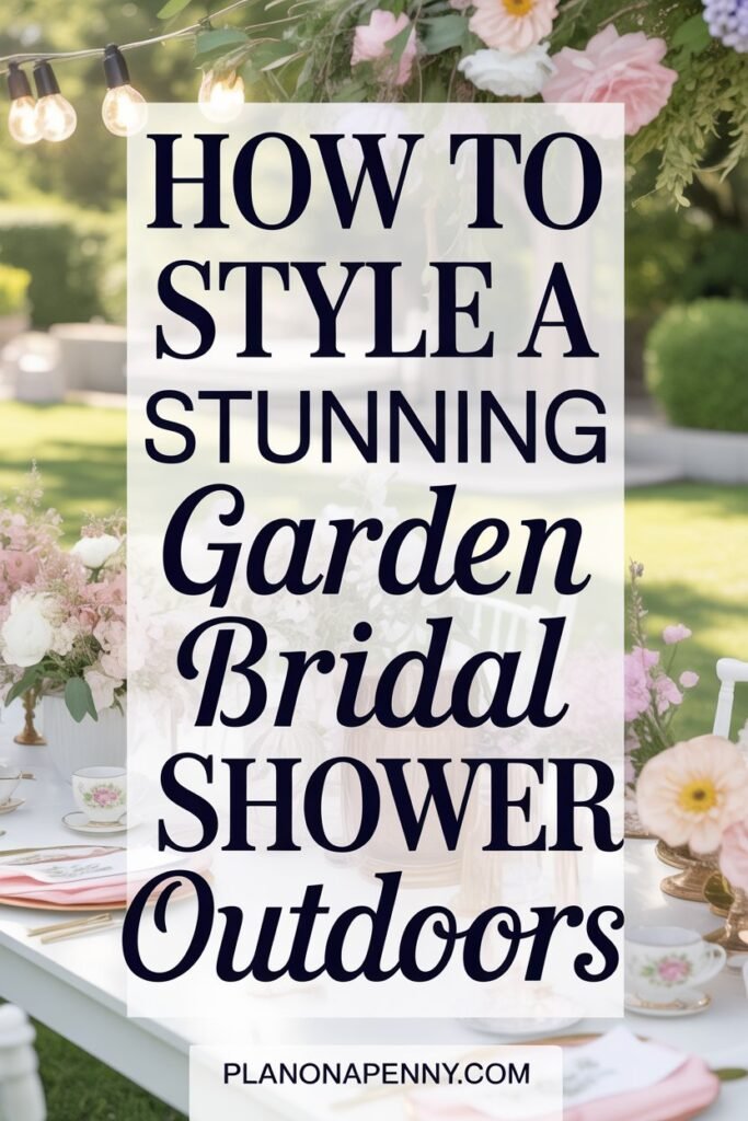 How to Style a Stunning Garden Bridal Shower Outdoors p2