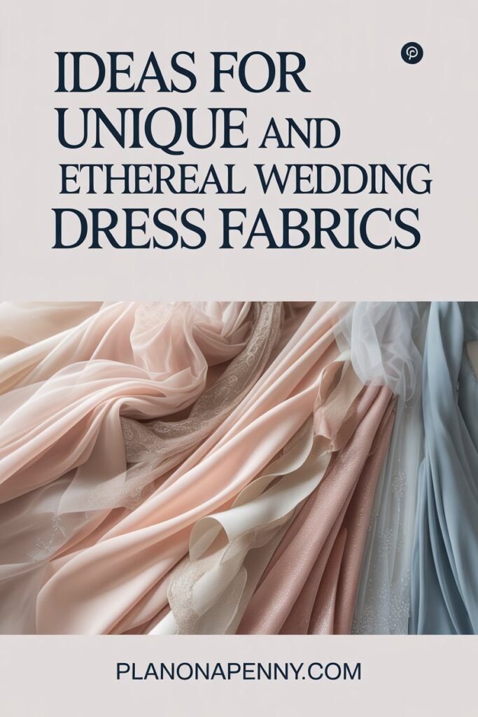 Ideas for unique and ethereal wedding dress fabrics p1
