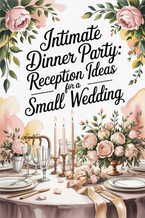 Intimate Dinner Party Reception Ideas for a Small