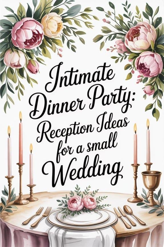Intimate Dinner Party Reception Ideas for a Small
