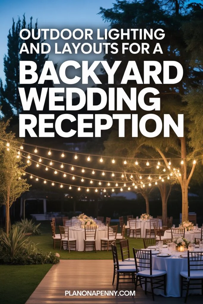 Outdoor Lighting and Layouts for a Backyard Wedding Reception p1