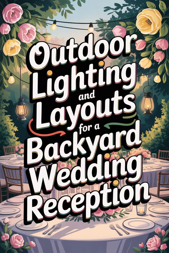 Outdoor Lighting and Layouts for a Backyard Weddin