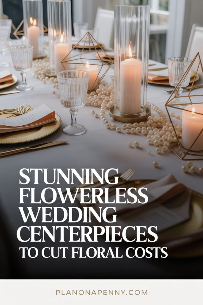 Stunning Flowerless Wedding Centerpieces to Cut Floral Costs p1
