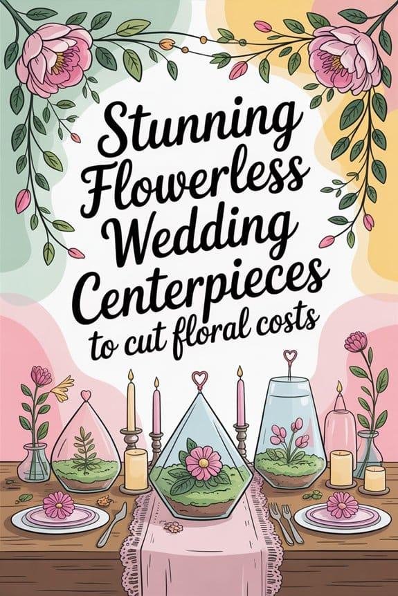 Stunning Flowerless Wedding Centerpieces to Cut Fl