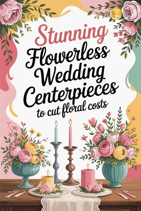 Stunning Flowerless Wedding Centerpieces to Cut Fl