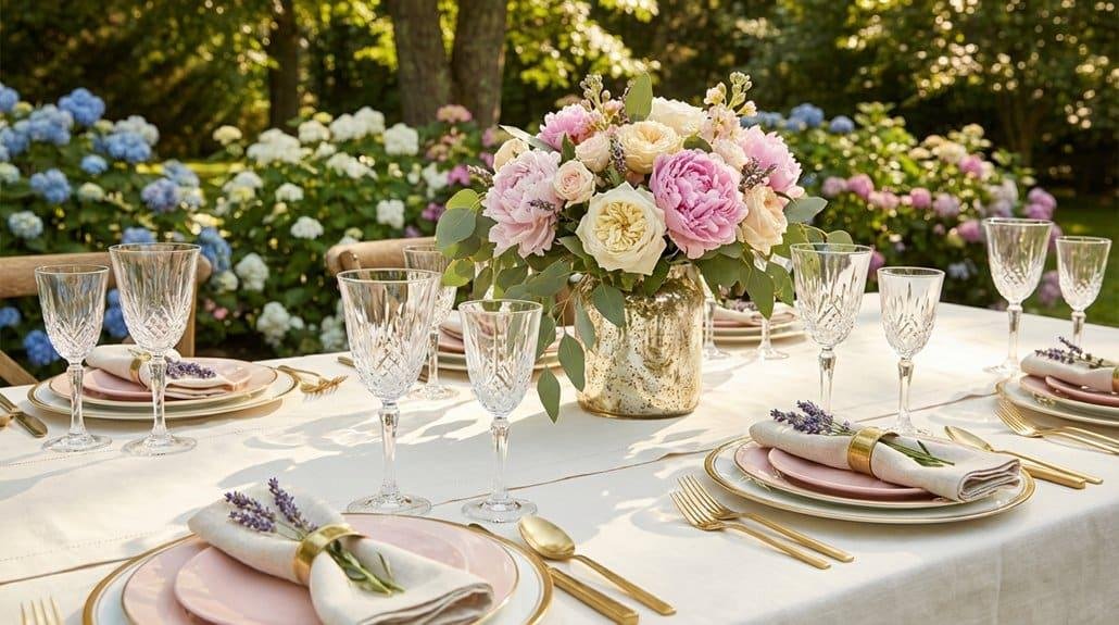 Elegant outdoor table settings 3ktex