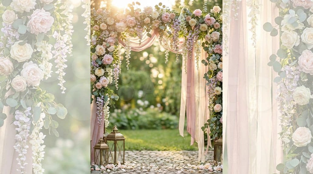 Floral arch photo moment 5f6hw