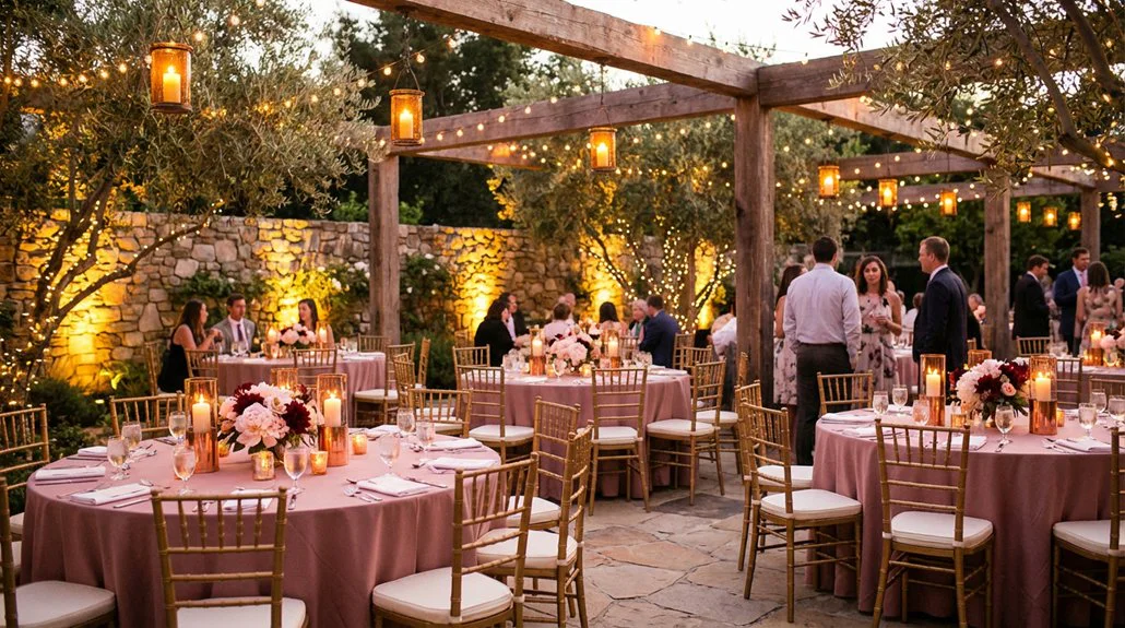 Harmonizing wedding lighting colors wte3w