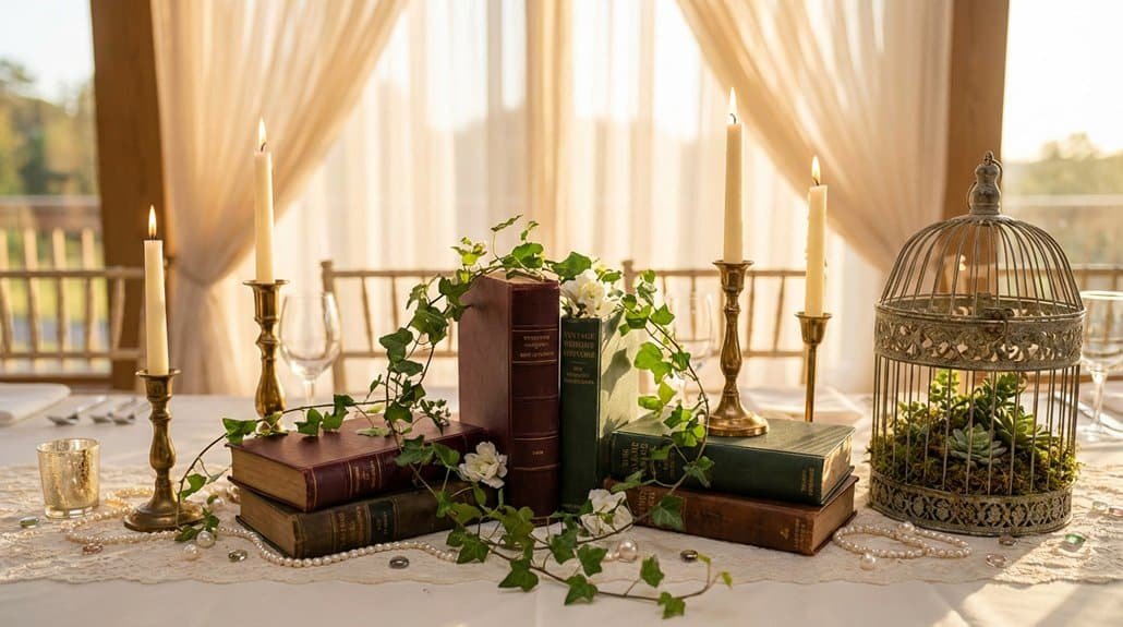Literary inspired table displays 8g18d