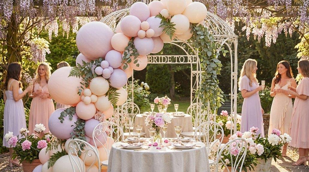 Pastel balloon garland elegance agzrd
