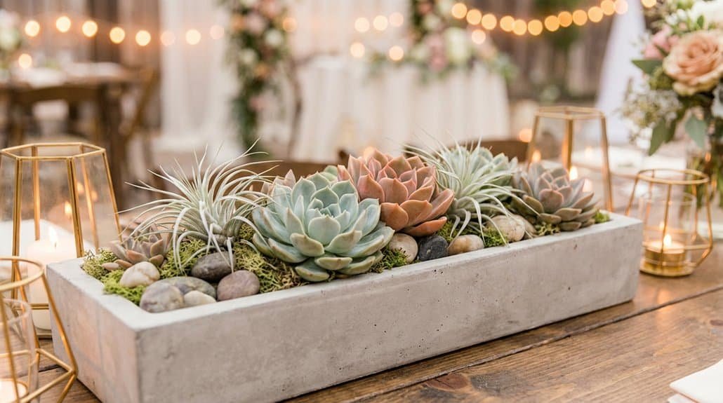 Sculptural succulent centerpiece arrangements 3dcnp