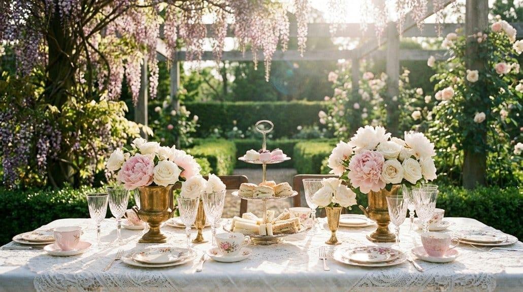 Vintage china tea party 5xgkr