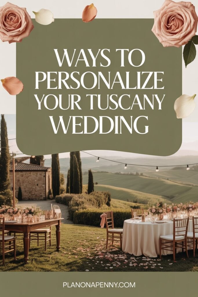 Ways to Personalize Your Tuscany Wedding p1