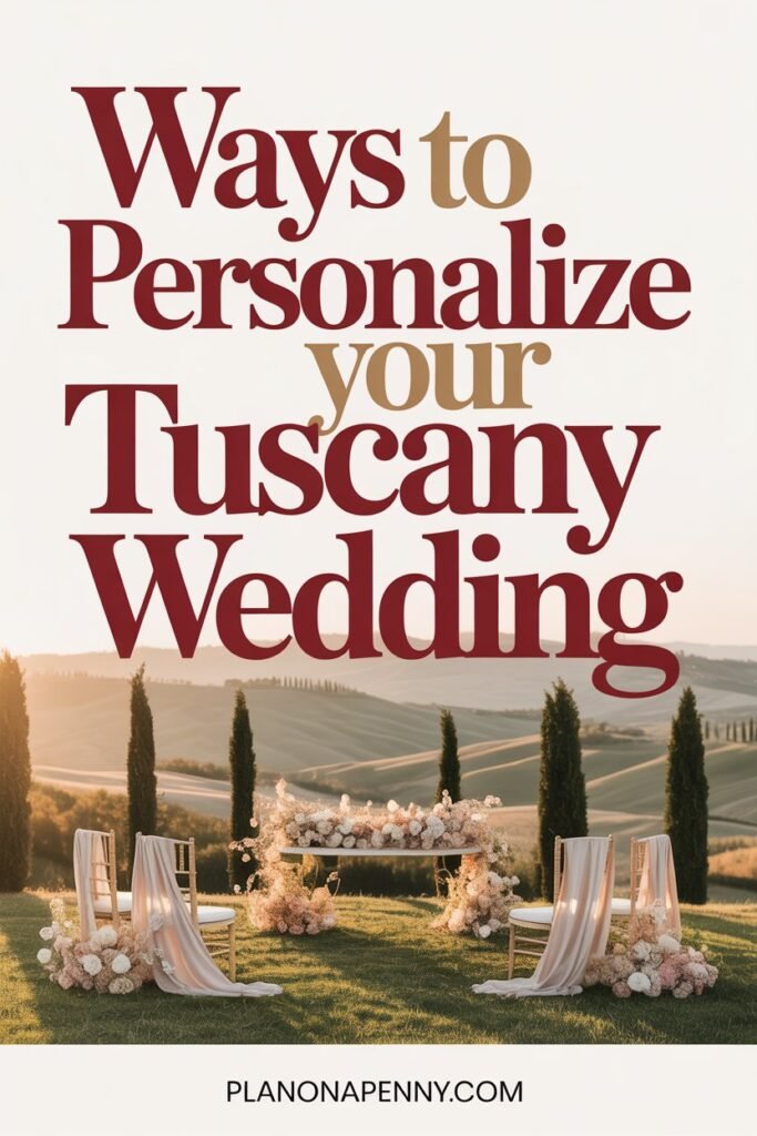 Ways to Personalize Your Tuscany Wedding p2