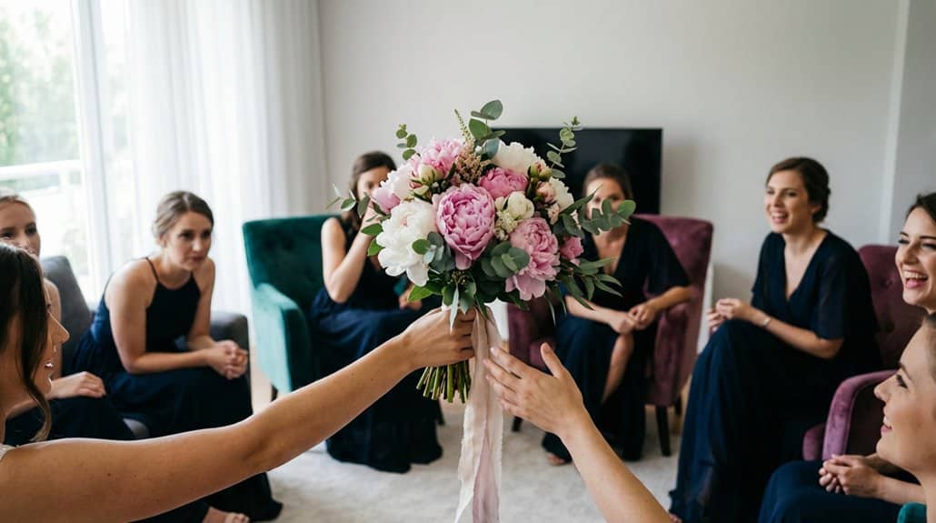 Bouquet passing party game lf0as