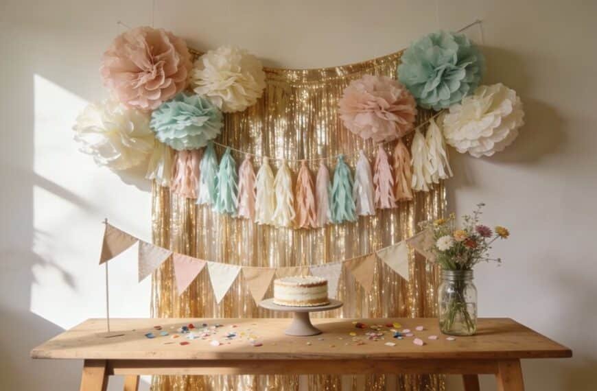 budget friendly birthday backdrop