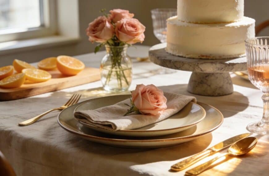 chic and simple birthday lunch