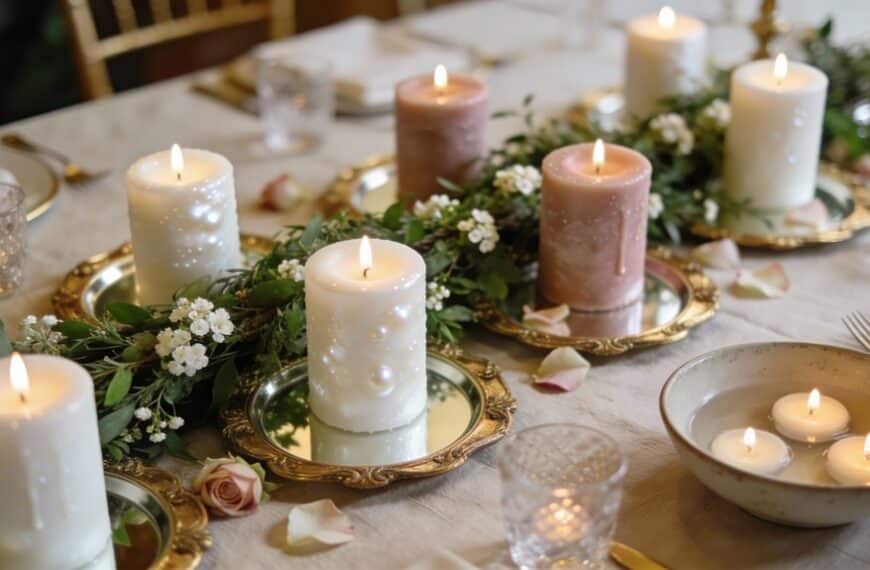 elegant diy candle decor