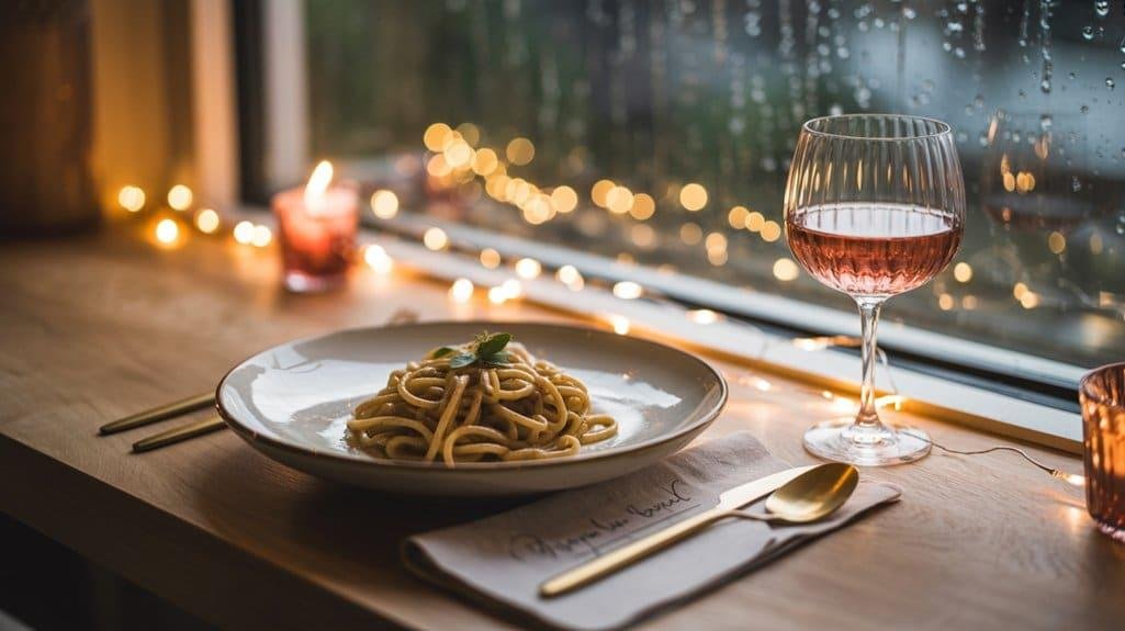 Glamorous solo dinner celebration j5725