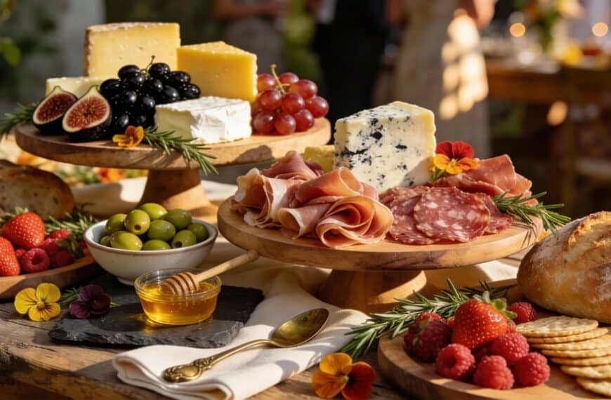 grazing table birthday setup