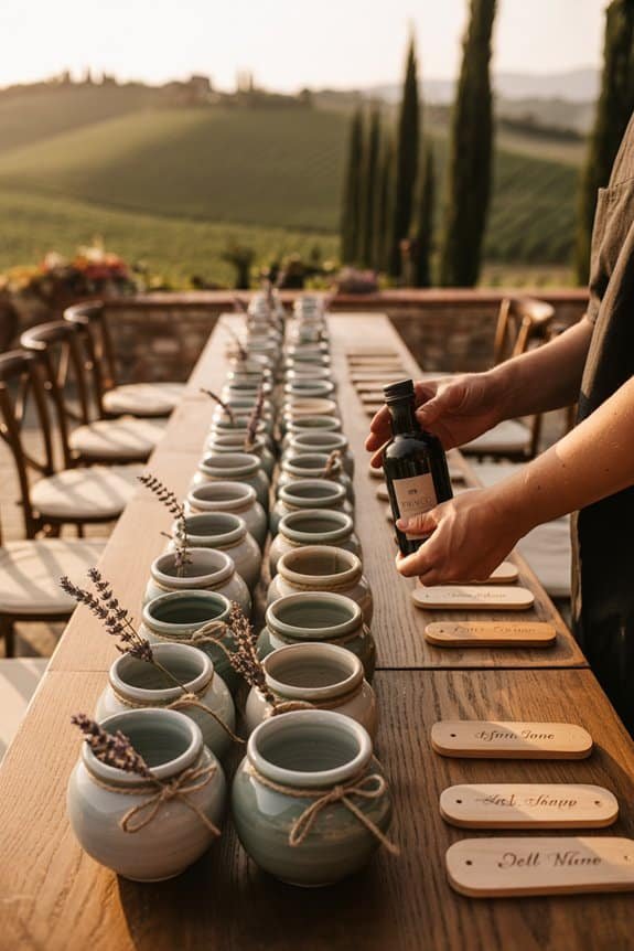 Handcrafted tuscan wedding favors tkx6m