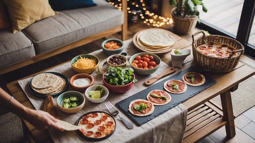 Interactive taco and pizza station 3lk5a