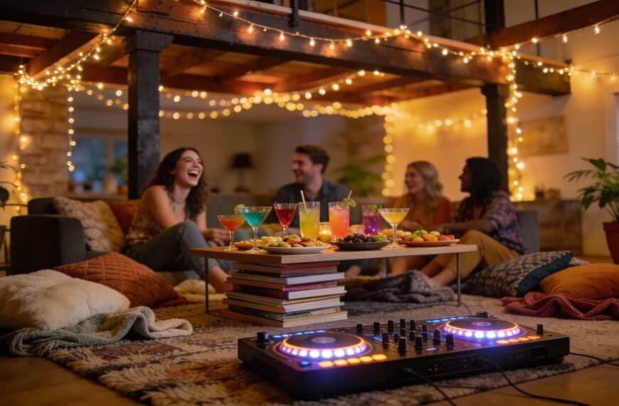 living room party transformation