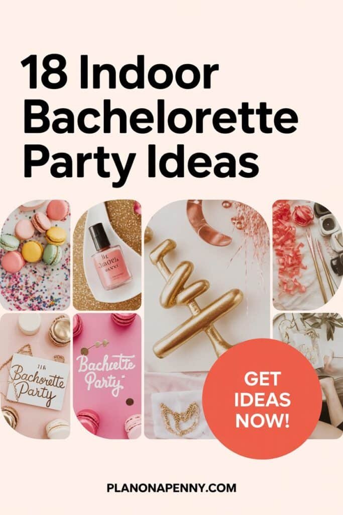 An indoor bachelorette party is perfect for cozy nights, city apartments, or rainy weekends. These ideas help you plan a celebration that feels exciting, interactive, and easy to pull off for any group size. Click to read the full list and save this pin for later planning!