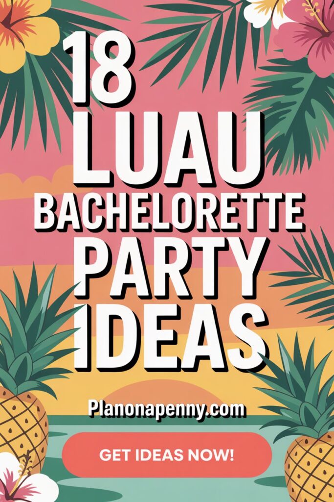 A luau bachelorette party is perfect for brides who love sunshine, bright colors, and relaxed party vibes. These ideas help you plan a tropical-themed celebration that feels easy, playful, and photo-worthy. Click to read the full list and save this pin for later planning!
