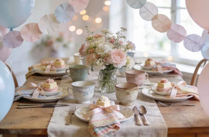 coordinating baby shower decorations