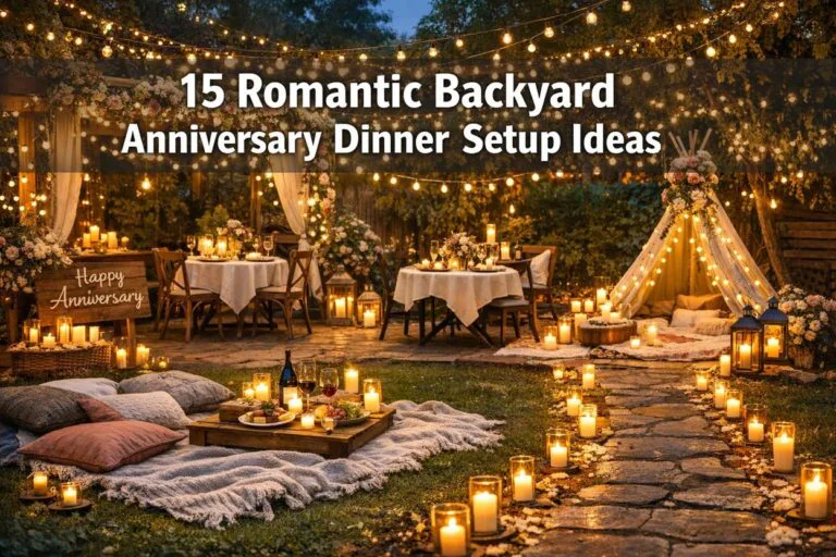 15 Romantic Backyard Anniversary Dinner Setup Ideas