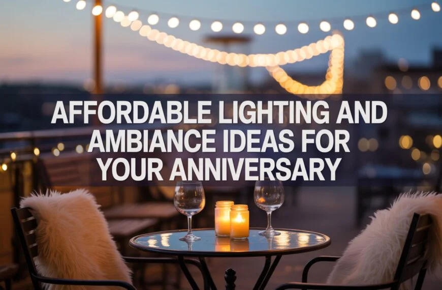 Affordable Lighting and Ambiance Ideas For Your Anniversary