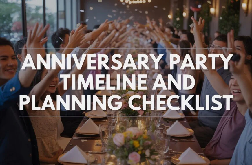 Anniversary Party Timeline and Planning Checklist