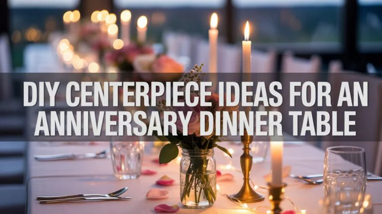DIY Centerpiece Ideas for an Anniversary Dinner Table