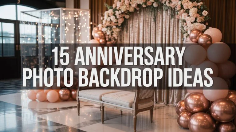 15 Anniversary Photo Backdrop Ideas