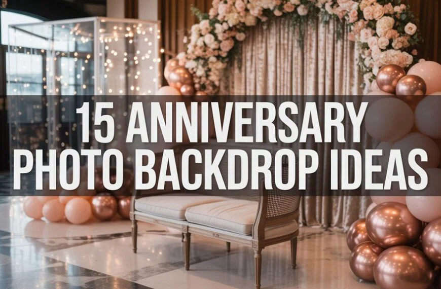 anniversary photo backdrop ideas