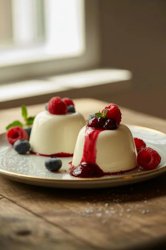 Elegant dessert with compote t210c