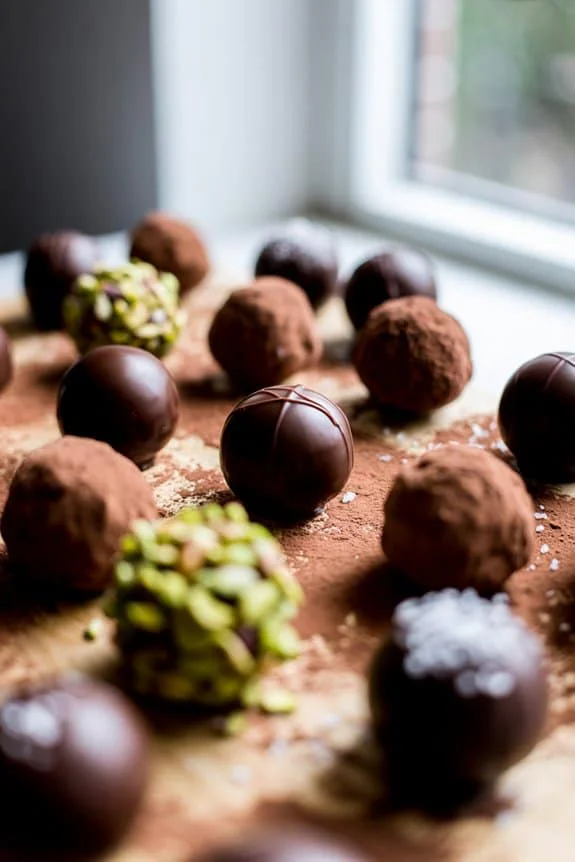 Luxurious homemade chocolate truffles qza5q