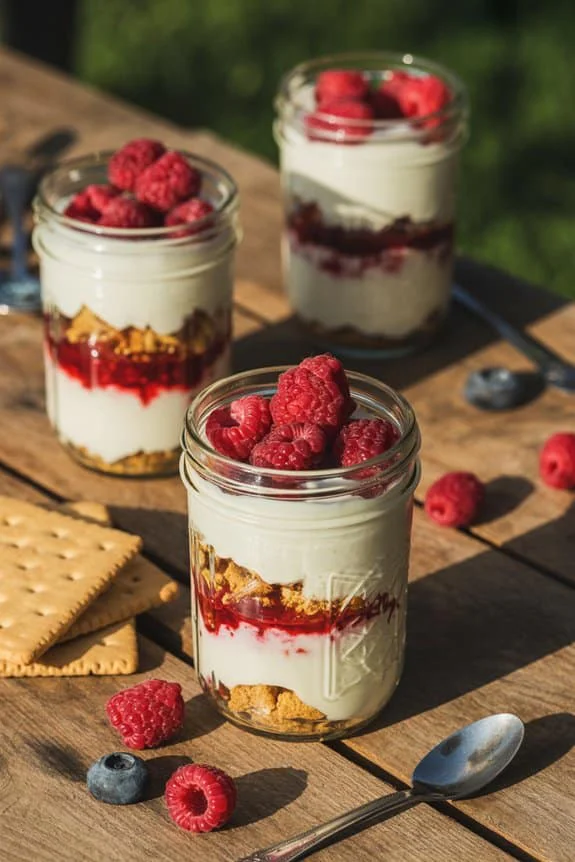 Mason jar parfait layering utmv6