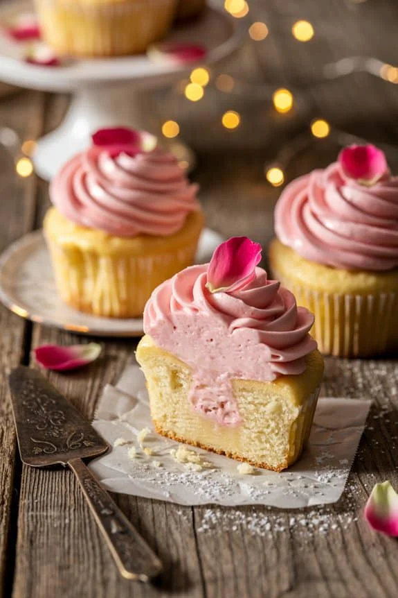 Rose petal cupcake elegance i0guw